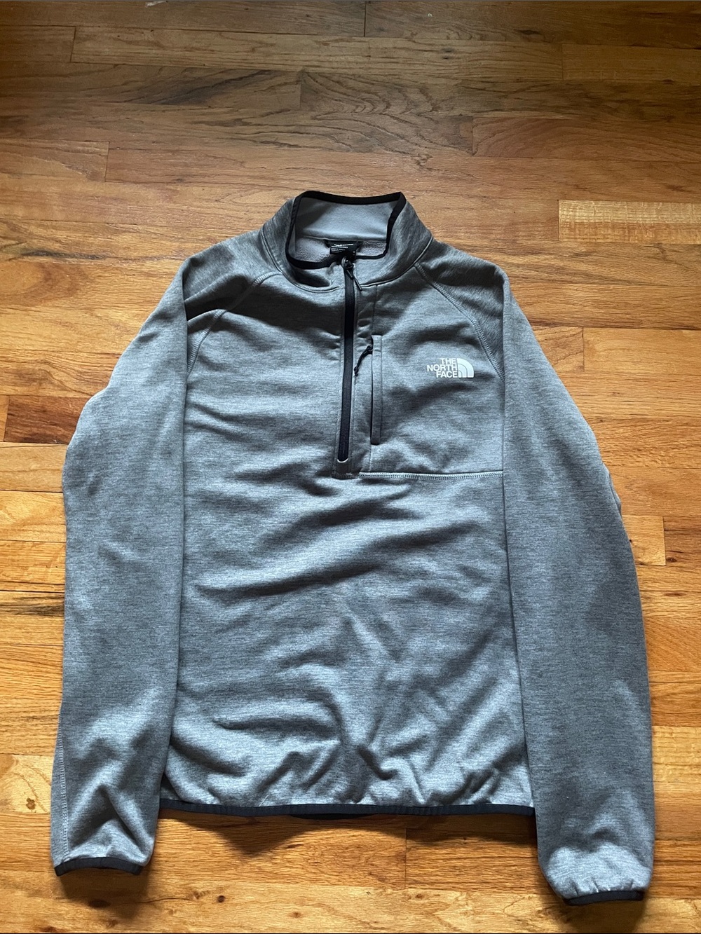 The North Face Men's Heather Gray Half-Zip Pullover